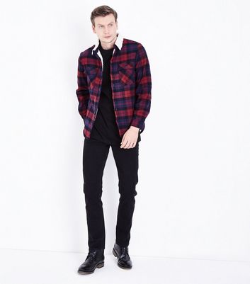 new look chequered jacket