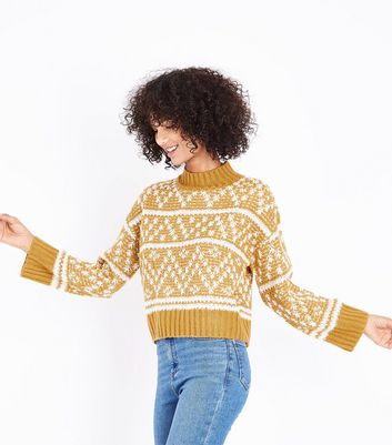 mustard fairisle jumper