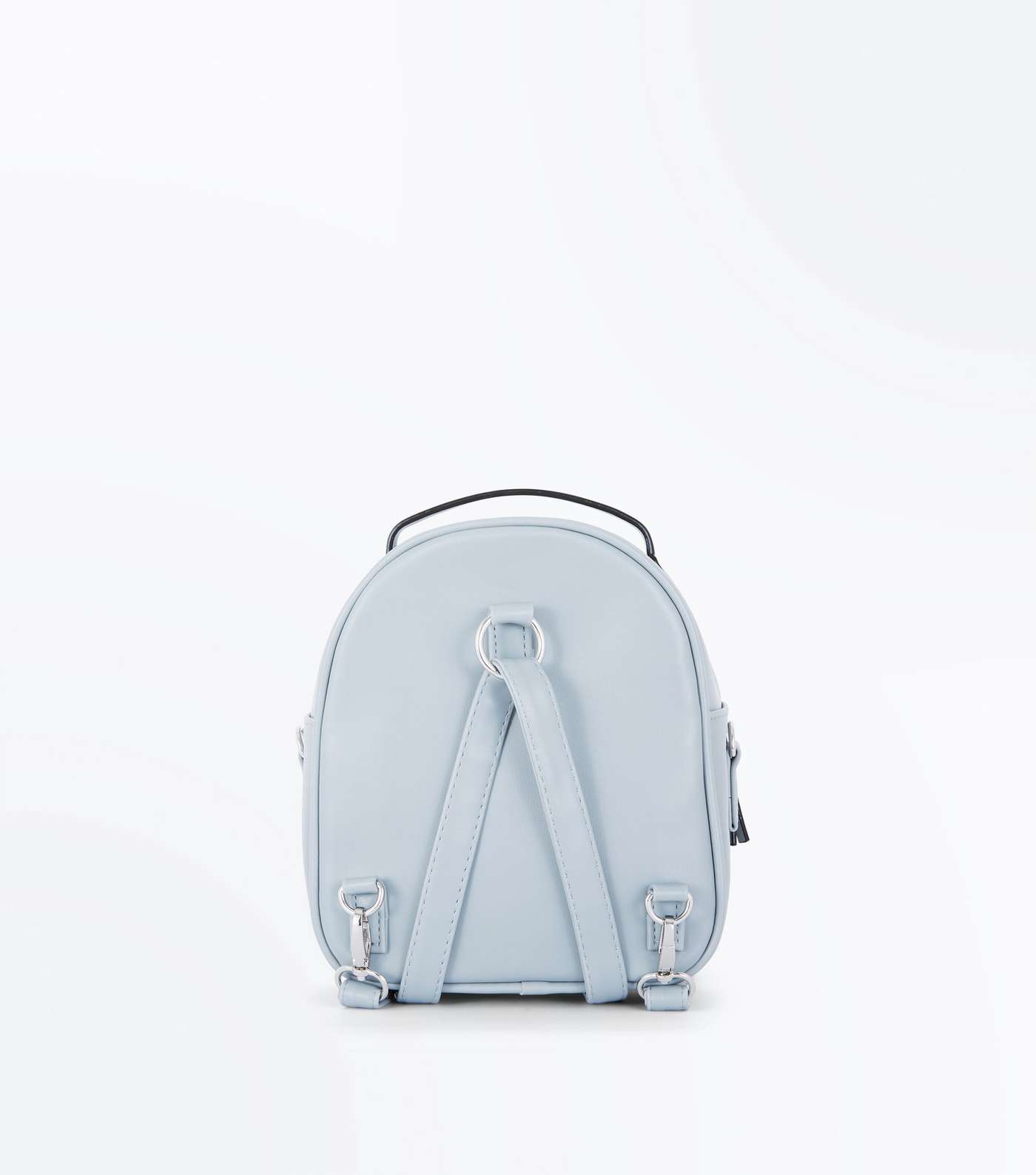 Pale Blue Convertible Strap Micro Backpack Image 6