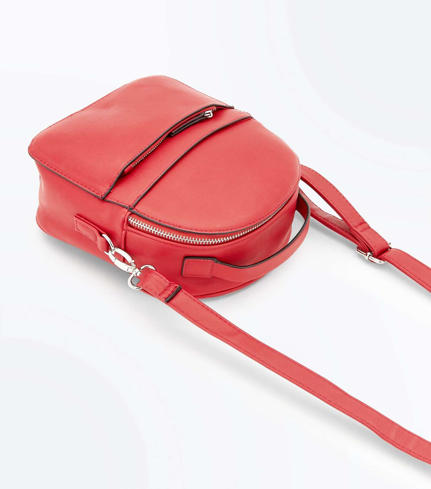 Red Convertible Strap Micro Backpack Image 4