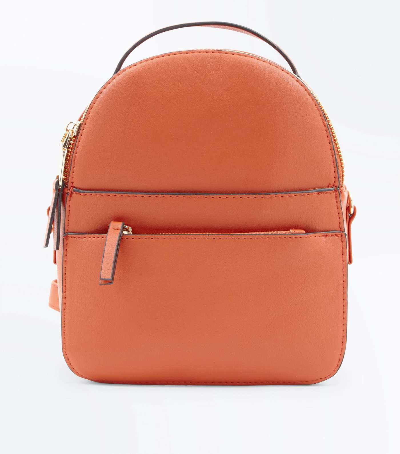 Orange Convertible Strap Micro Backpack