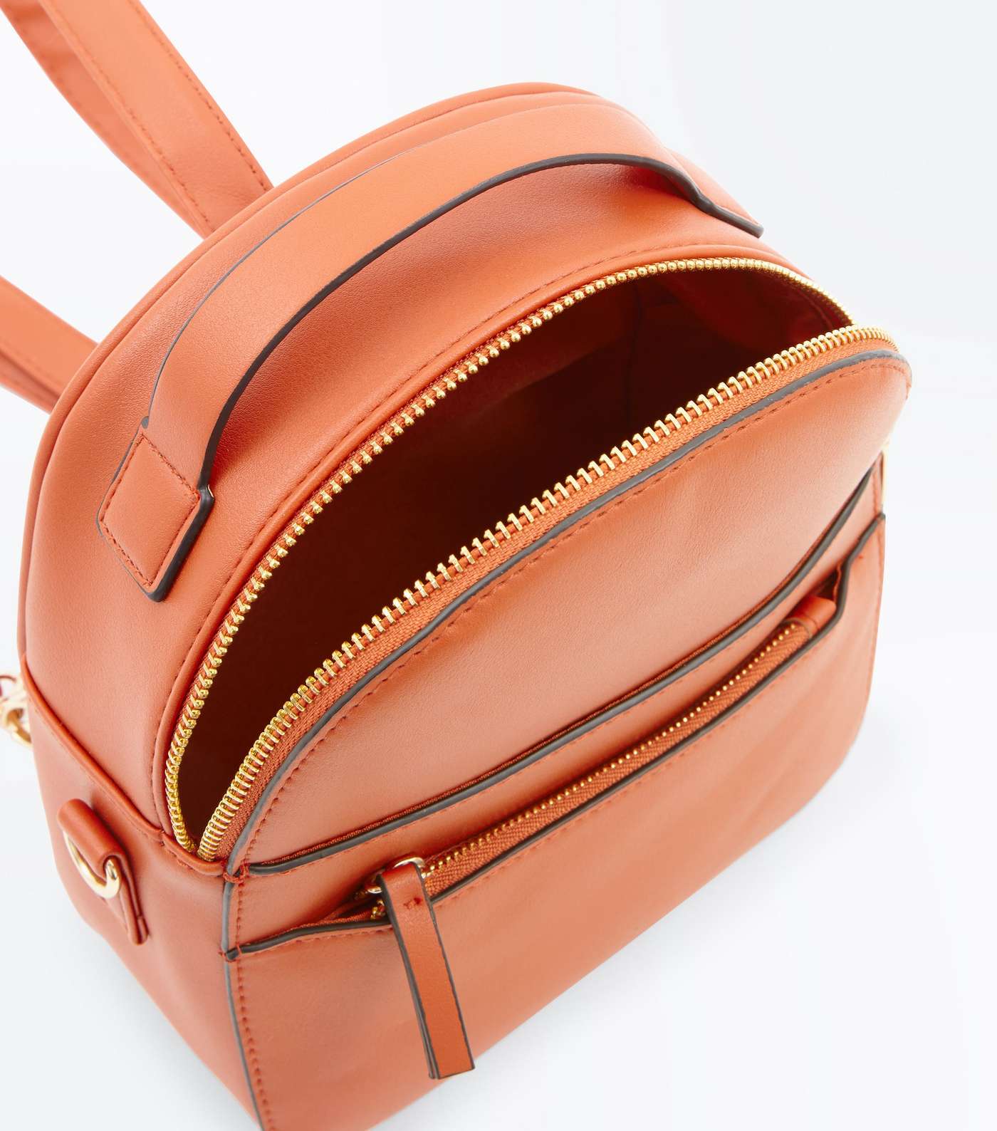 Orange Convertible Strap Micro Backpack Image 5