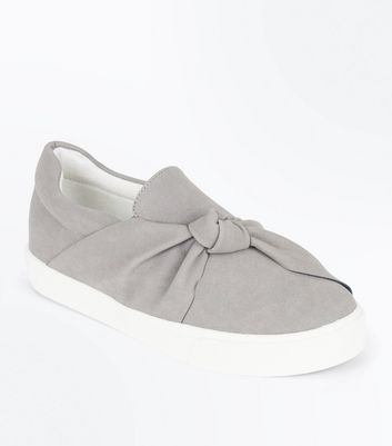 new look grey trainers