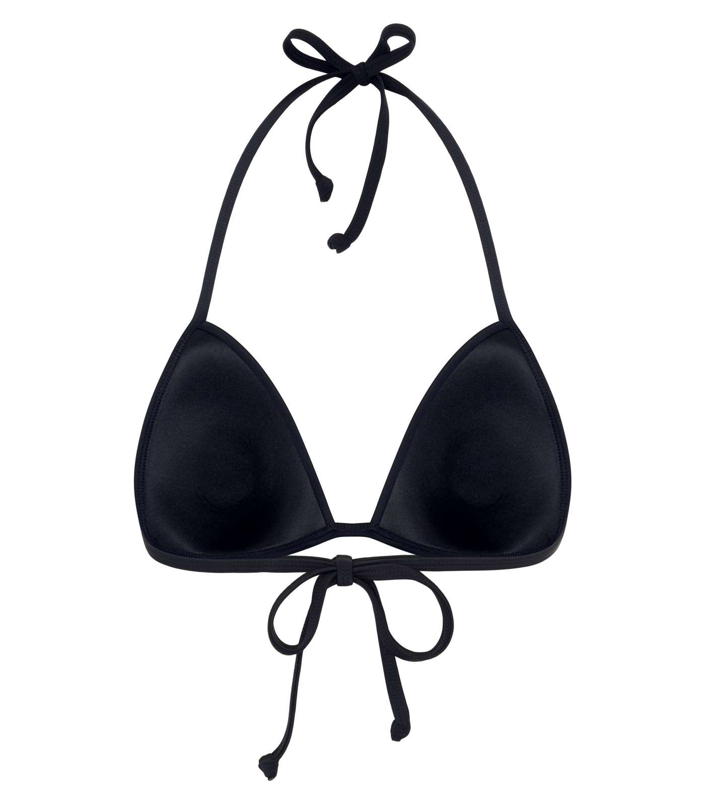Black Moulded Triangle Bikini Top Image 5