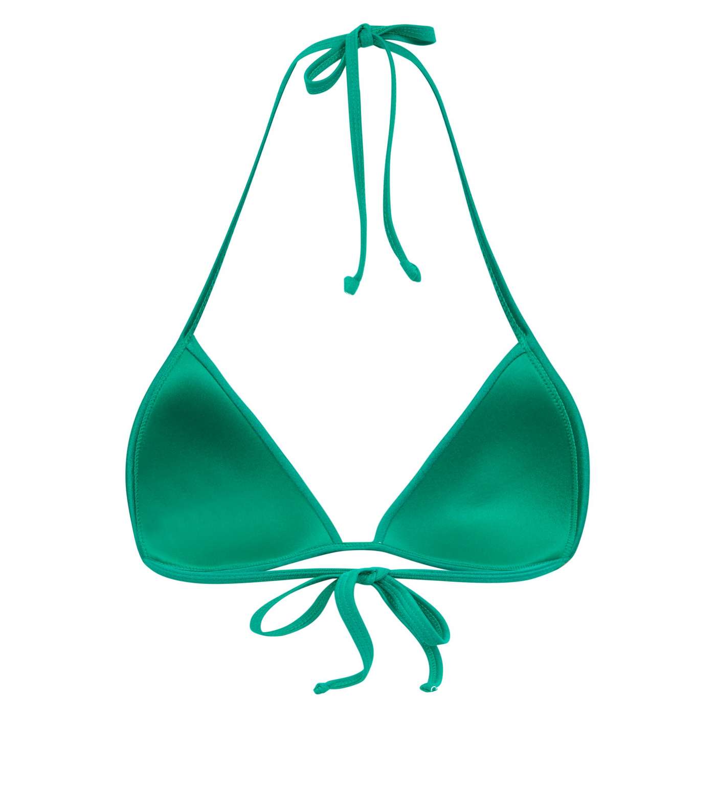 Green Moulded Triangle Bikini Top  Image 5