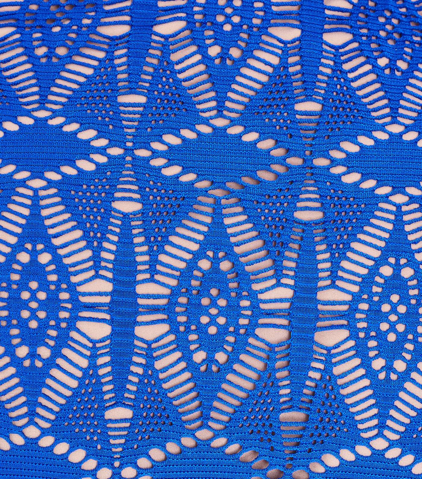 Blue Crochet Strappy Halterneck Bikini Top  Image 6