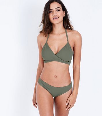 new look khaki swimsuit