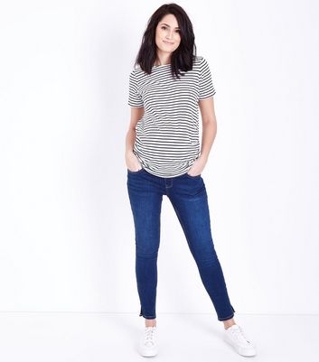 under bump skinny jeans