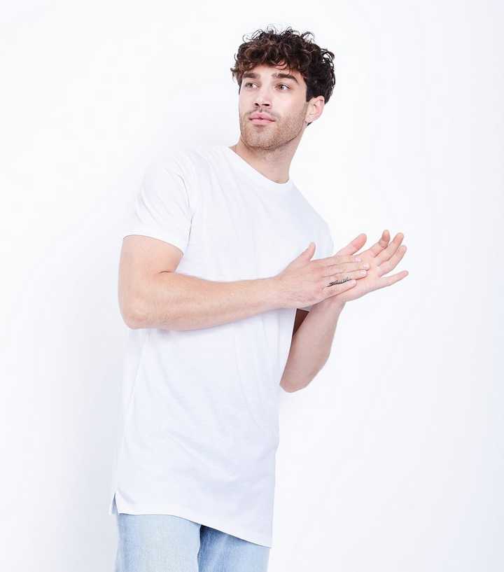 White Longline T-Shirt
