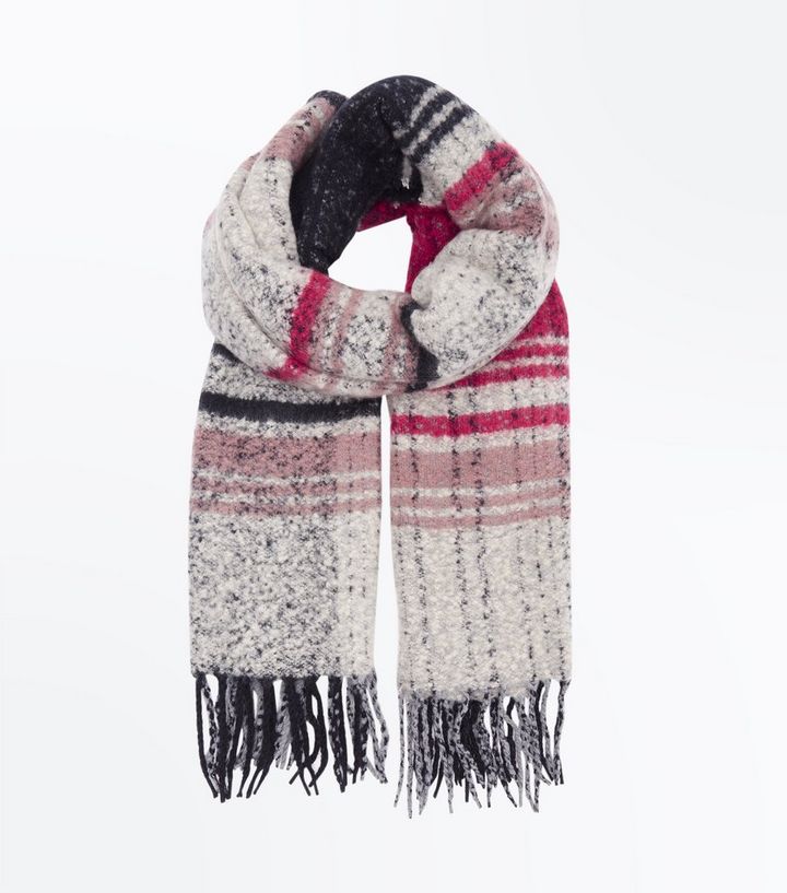 Rot Schwarz Karierter Schal New Look