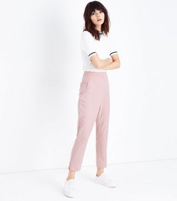 Pale Pink Slim Leg Trousers | New Look