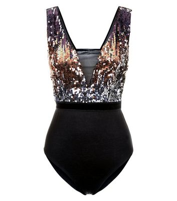 new look sequin bodysuit