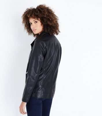 womens longline biker jacket