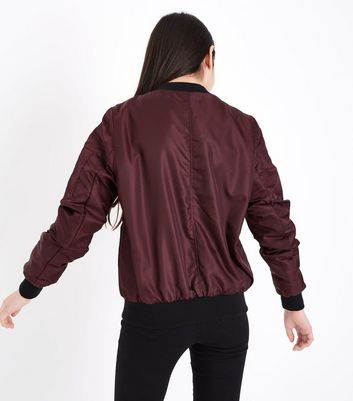 new look satin bomber jacket