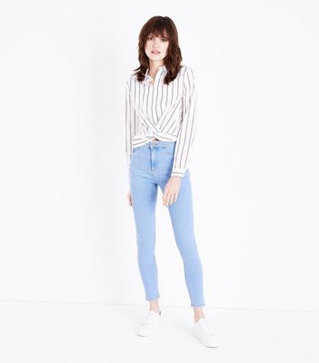 new look light blue jeans