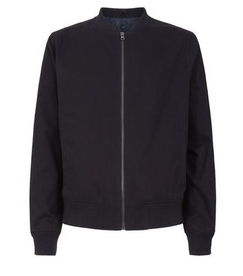 new look mens black bomber jacket