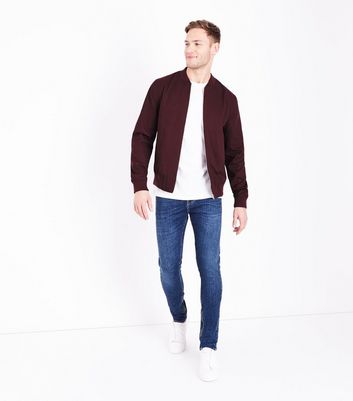 Burgundy Bomber Jacket