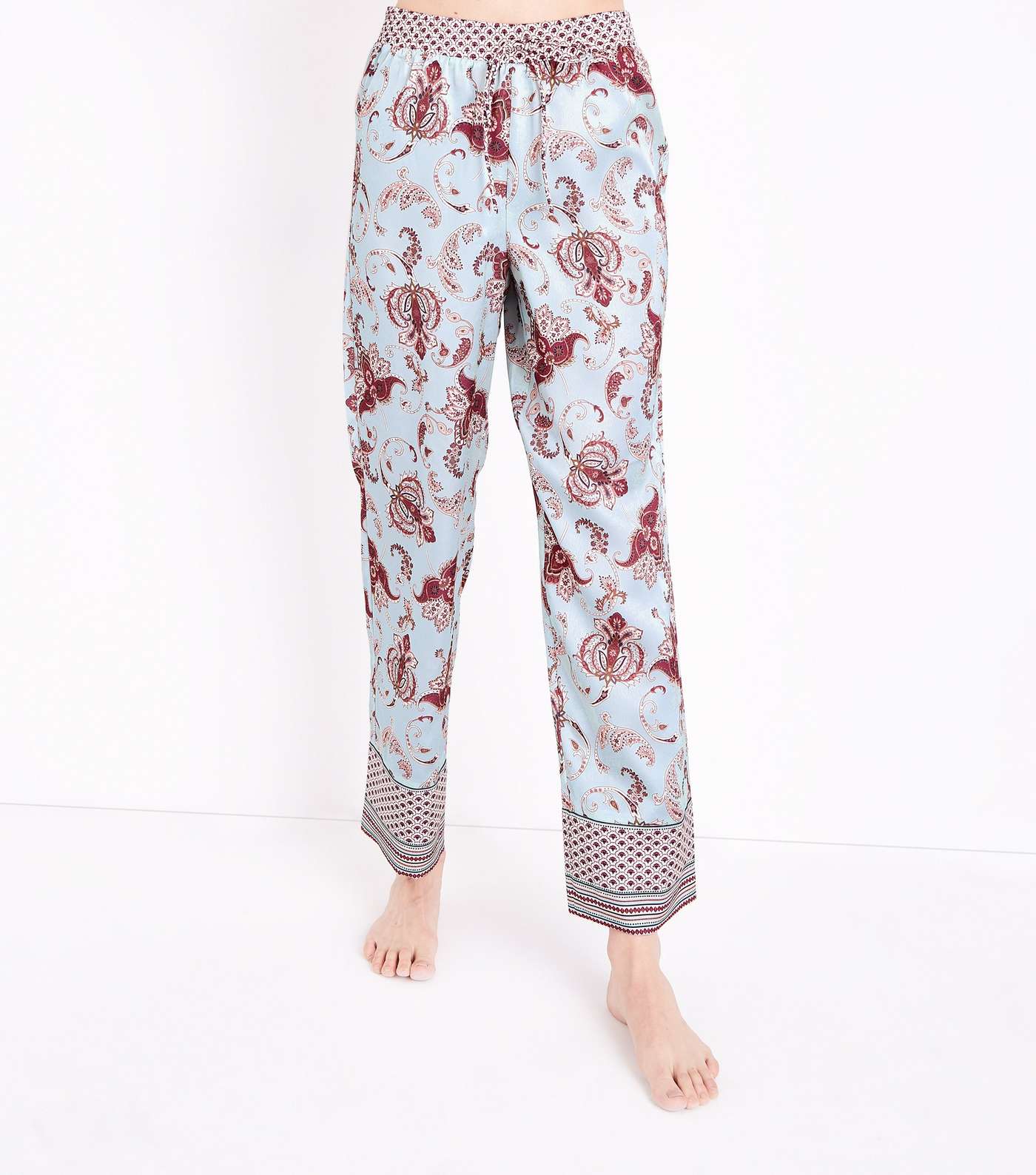 Frankie Blue Paisley Print Pyjama Trousers Image 2