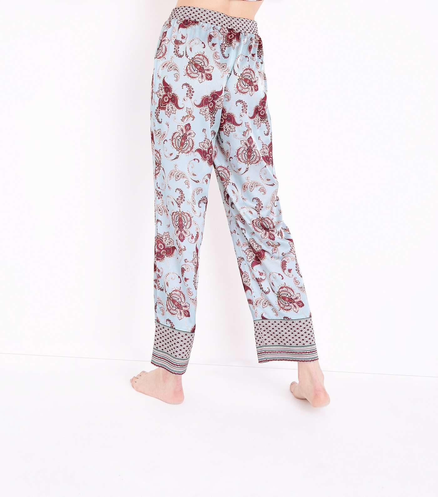 Frankie Blue Paisley Print Pyjama Trousers Image 3