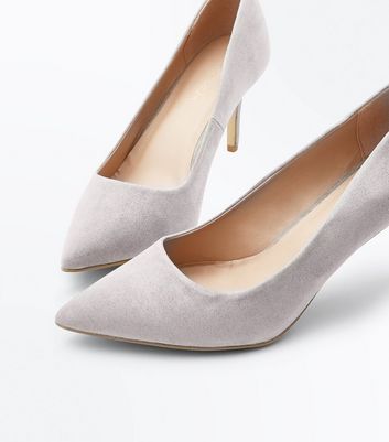 ladies grey court shoes