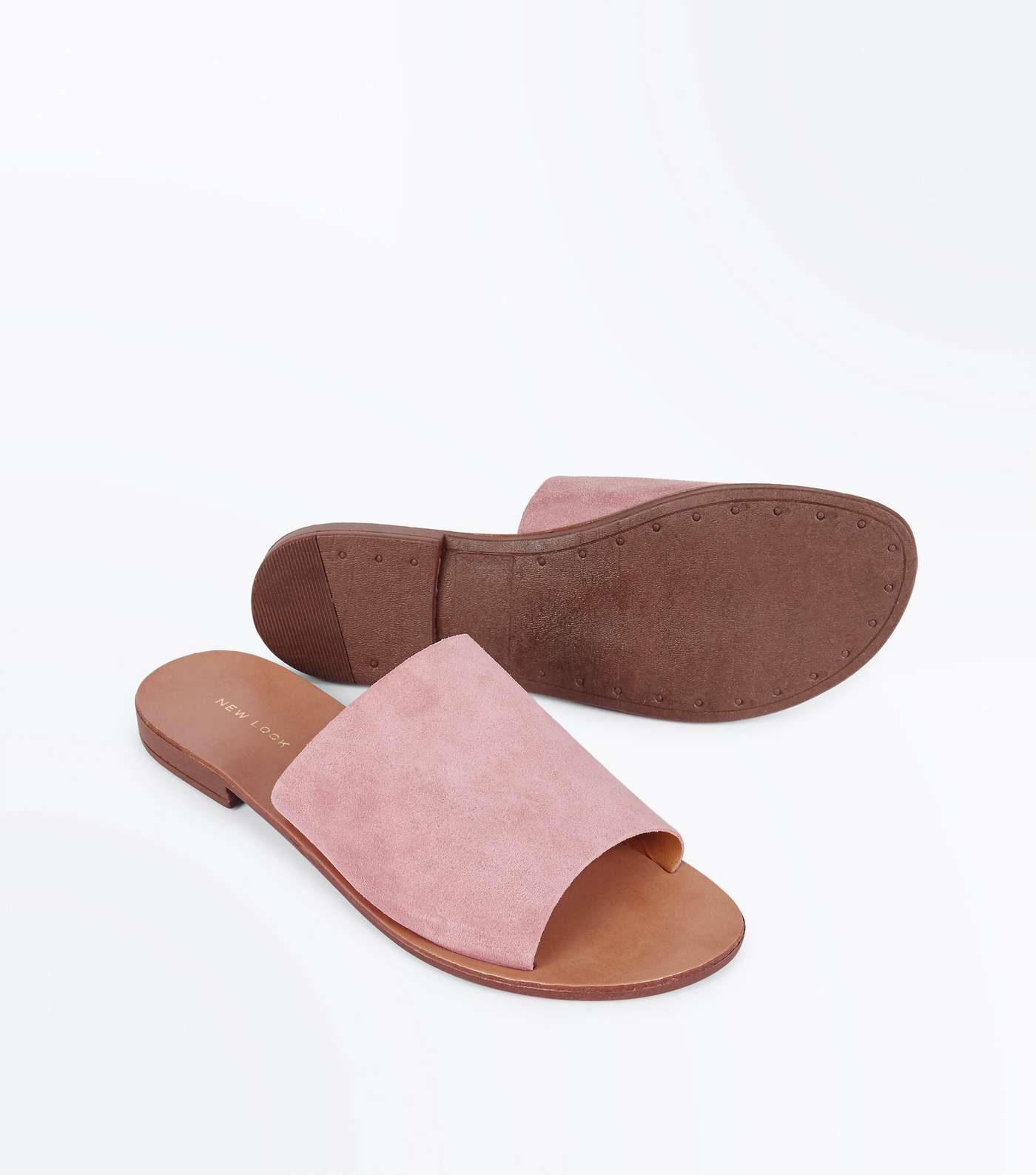 Pink Suede Mules  Image 4