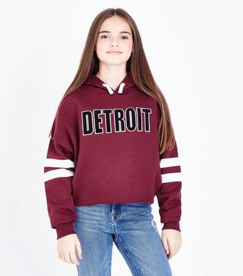 girls burgundy hoodie