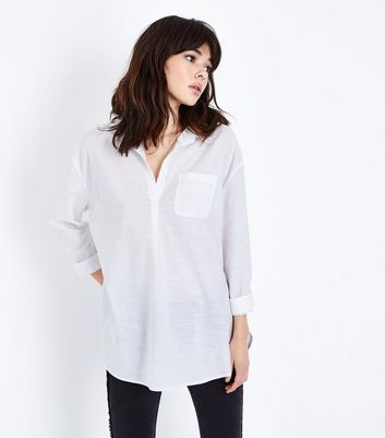 White Overhead Shirt | New Look