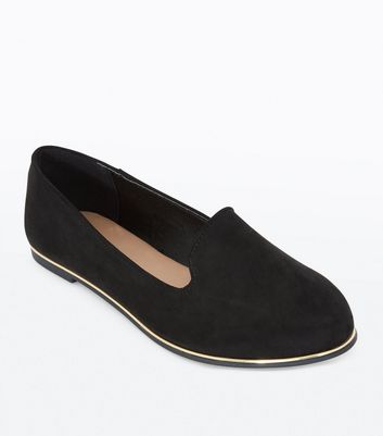 new look black suede shoes