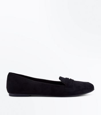 suedette loafers
