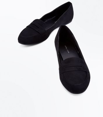 New look hot sale suede loafers