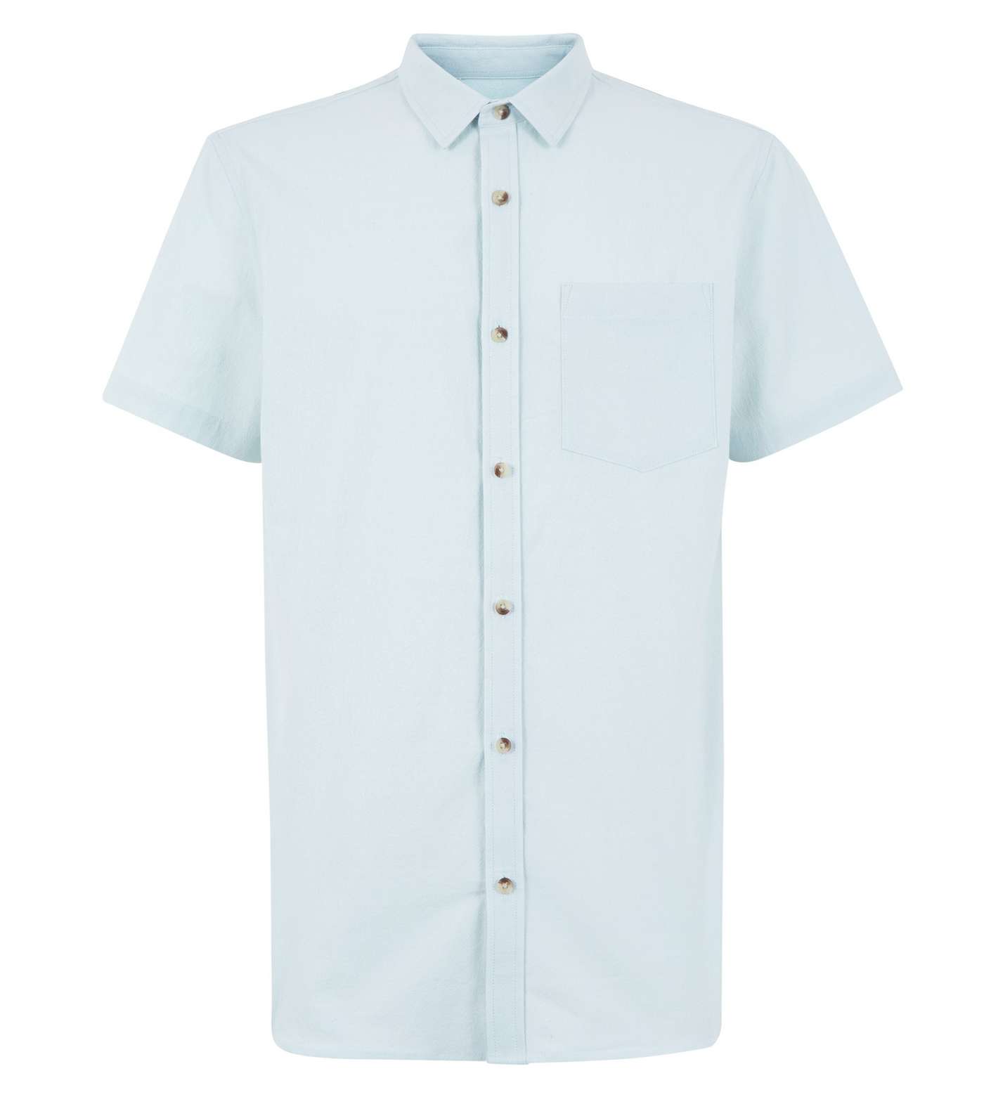 Mint Green Textured Short Sleeve Shirt Image 4