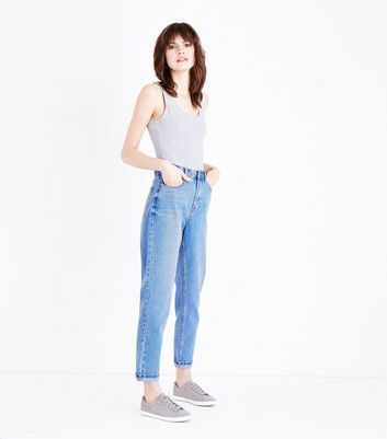 cuffed mom jeans