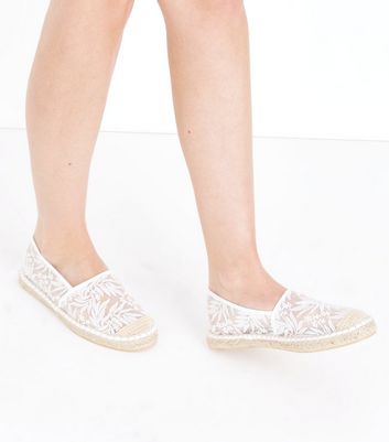 new look white espadrilles