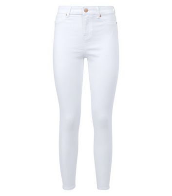 New orders look white skinny jeans