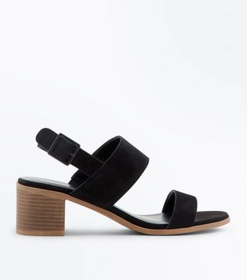 new look low block heels