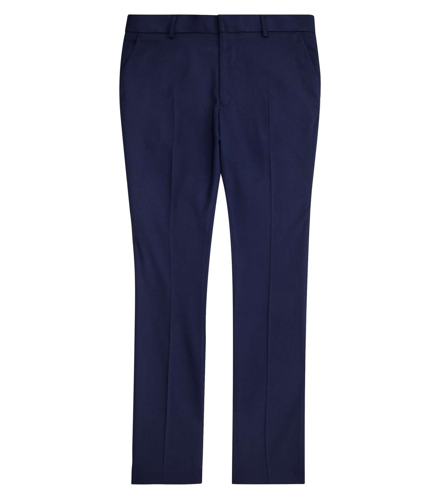 Bright Blue Slim Fit Suit Trousers Image 4