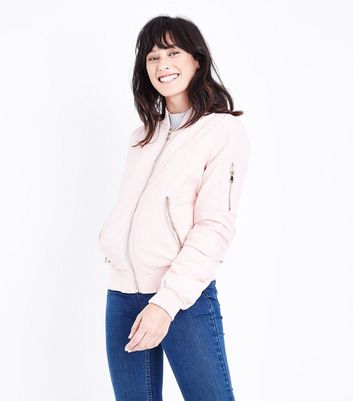 new look pink bomber jacket