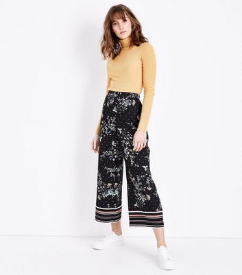 womens patterned cropped trousers