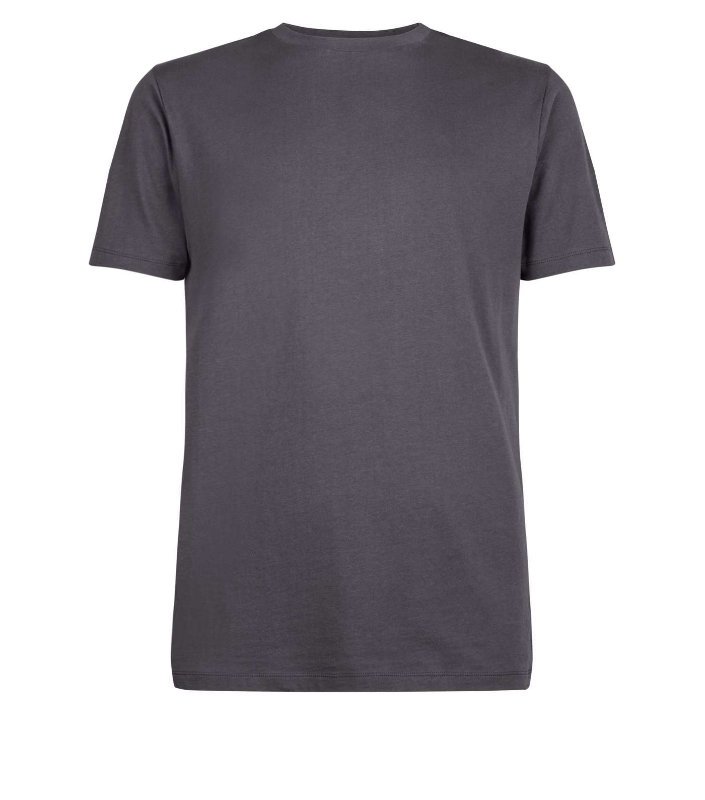 Dark Grey Short Sleeve Muscle Fit T-Shirt Image 4