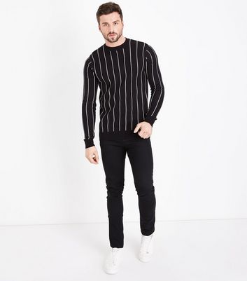 Vertical striped outlet jumper mens