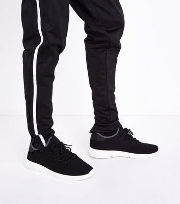 new look black trainers