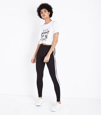new look stripe leggings