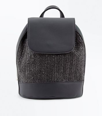 Sac TisséeNew Dos Look Noir À En Paille dxCoBreW