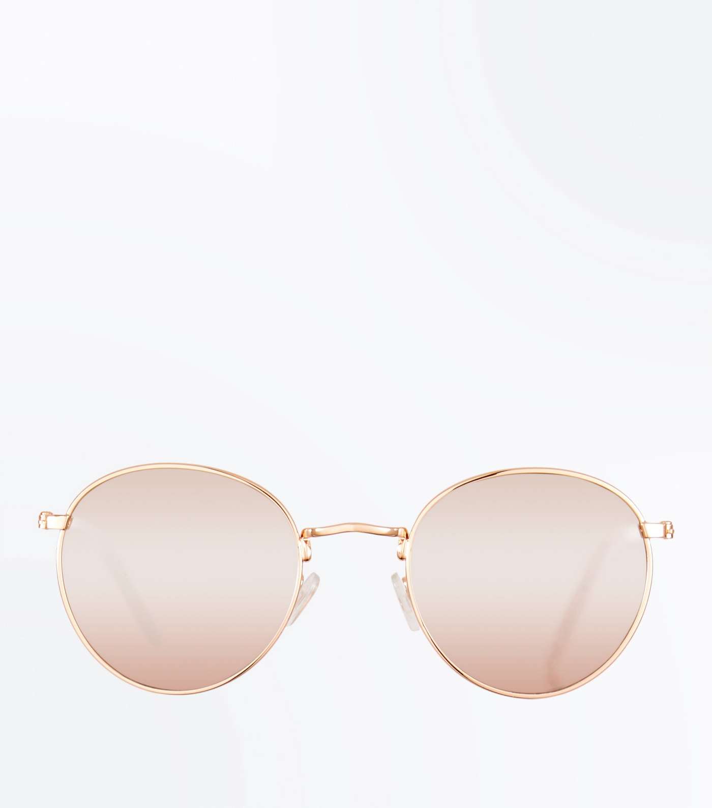 Rose Gold Metal Frame Sunglasses Image 3