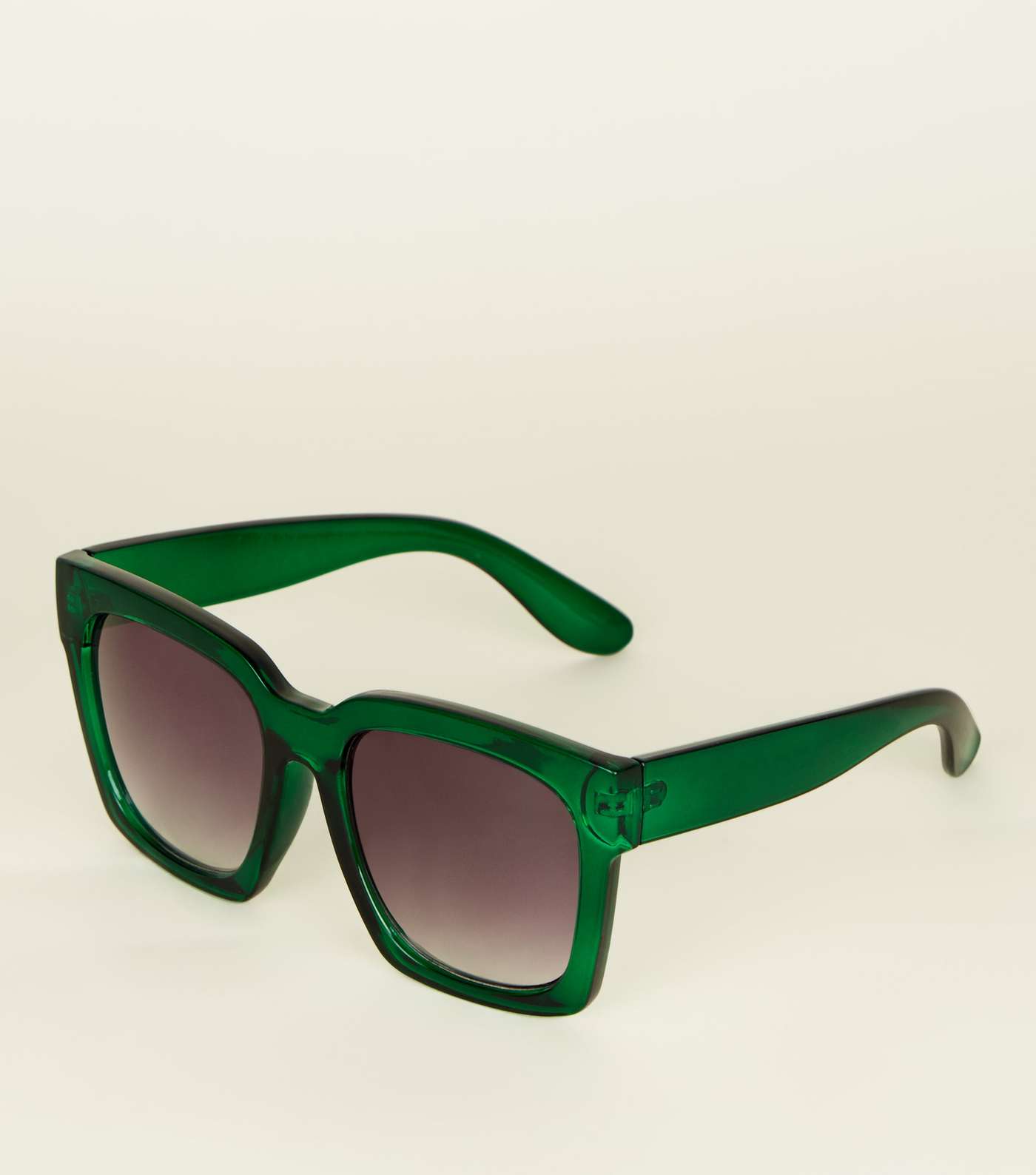 Green Oversized Square Frame Sunglasses
