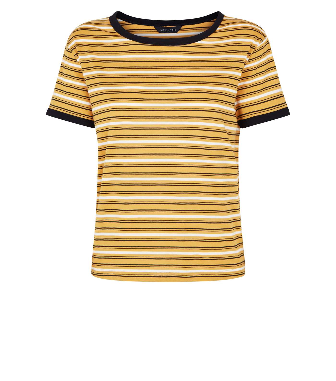 Yellow Stripe Ringer T-Shirt  Image 4