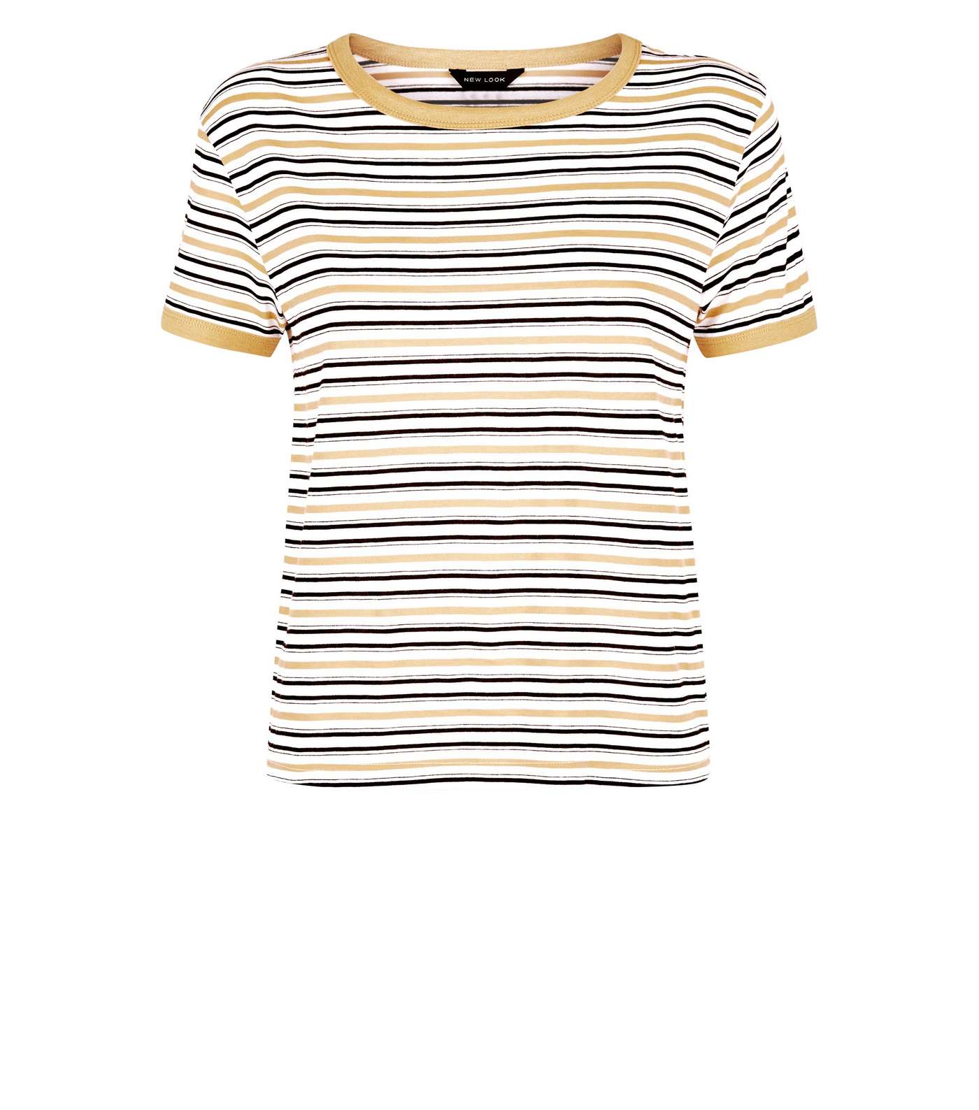 Yellow Stripe Ringer T-Shirt Image 4