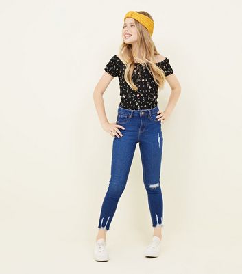 New look girls ripped on sale jeans