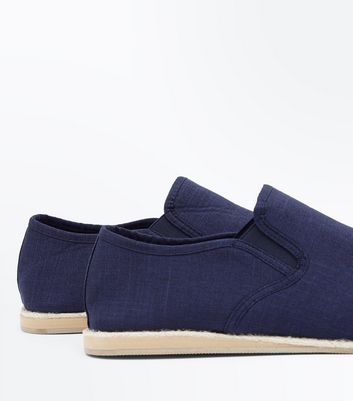 Navy Canvas Espadrilles | New Look