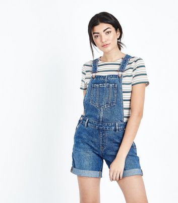 denim short dungarees womens